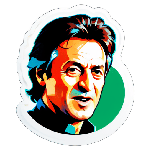 donne-moi le visage d'Imran Khan sticker