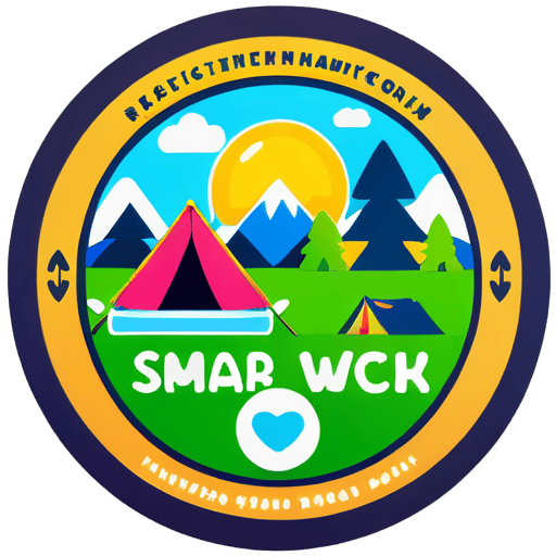 make a banner for social work camping
 sticker