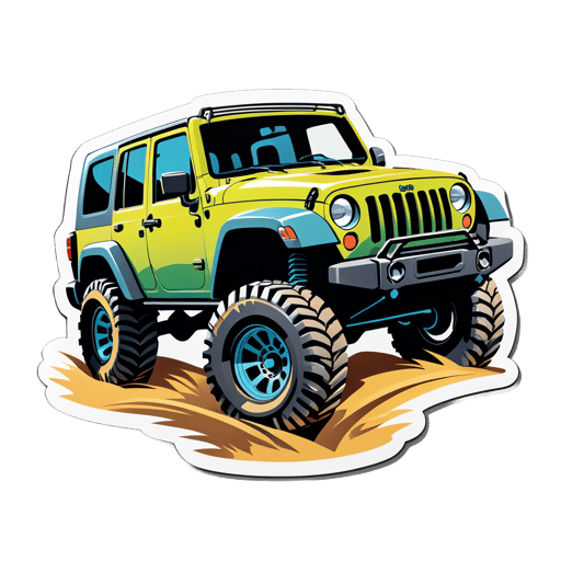 Off-Road Jeep sticker