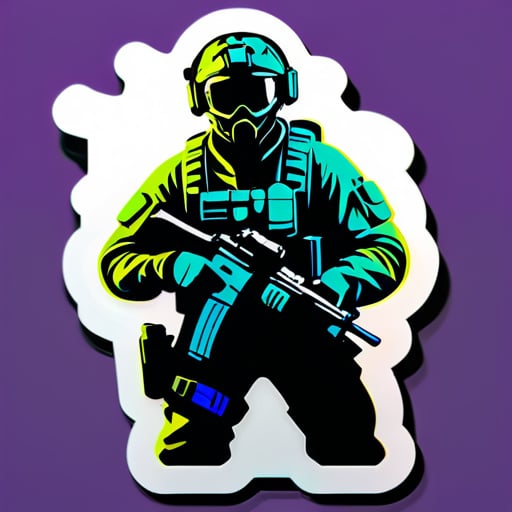 call of duty player character sticker sticker
