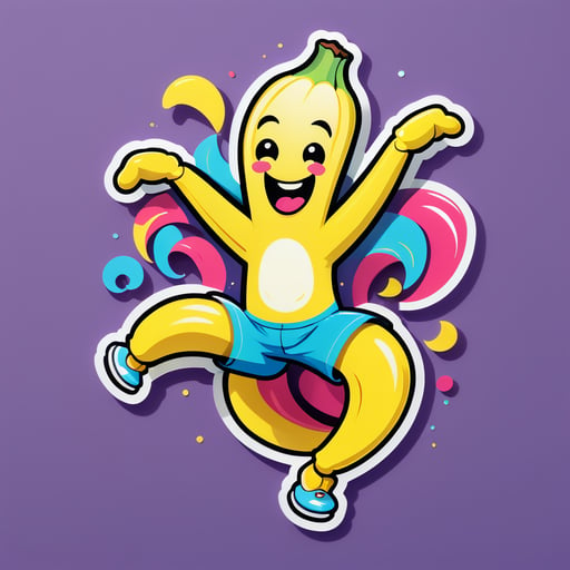 Tanzende Banane sticker