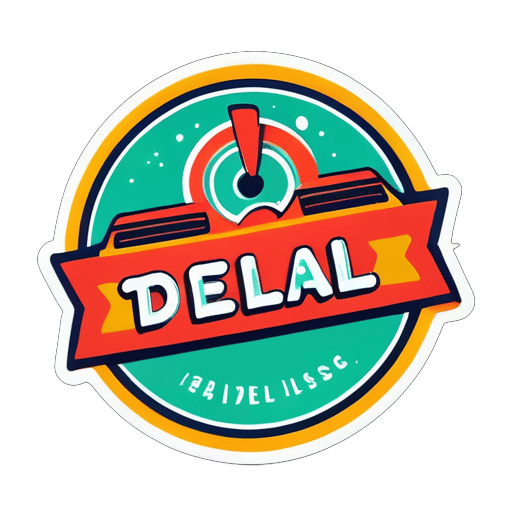 Logo für mein Unternehmen "DelivEase" D E L I V E A S E sticker
