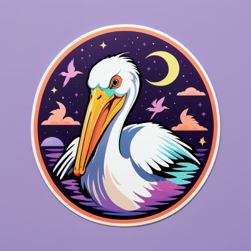 Bewitched Pelican Meme sticker