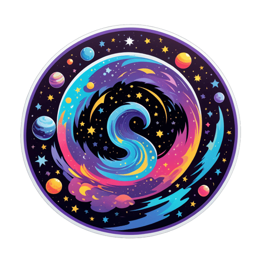 Unearthly Ursinia Universe sticker
