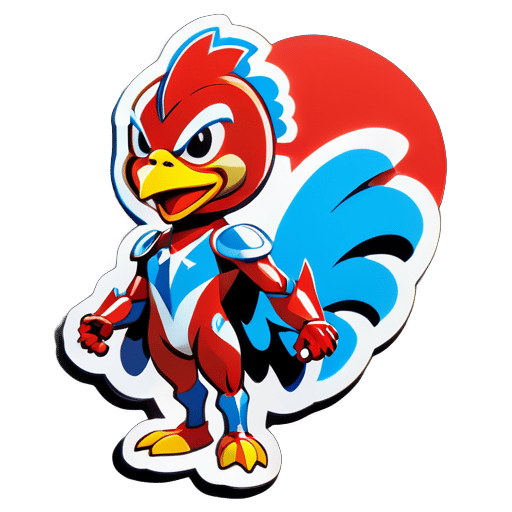 Ultraman Chicken sticker