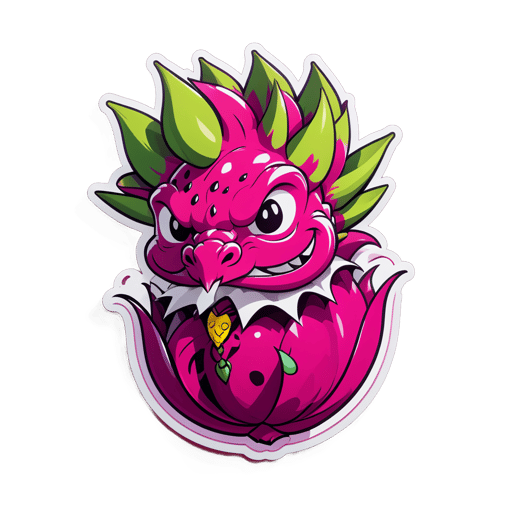 Dapper Dragon Fruit sticker