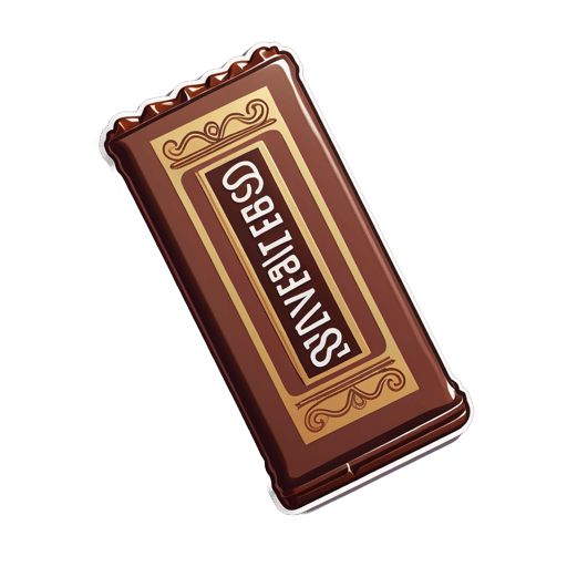 Decadent Chocolate Bar sticker