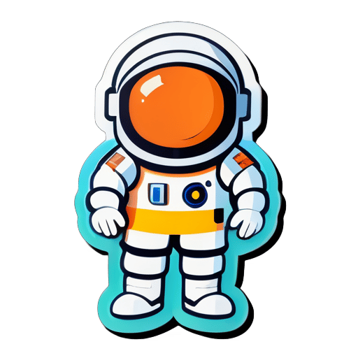 astronaute sticker