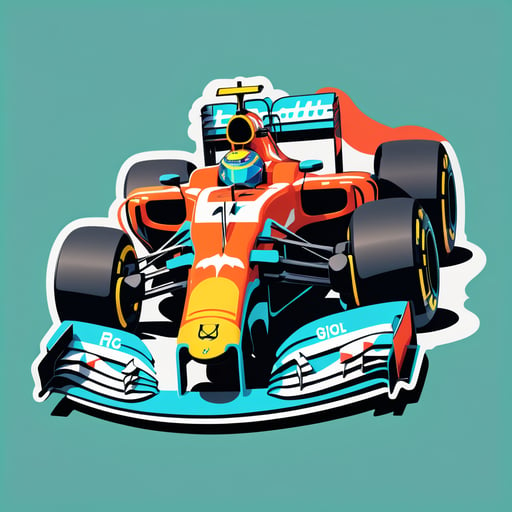 Formula One Car sticker