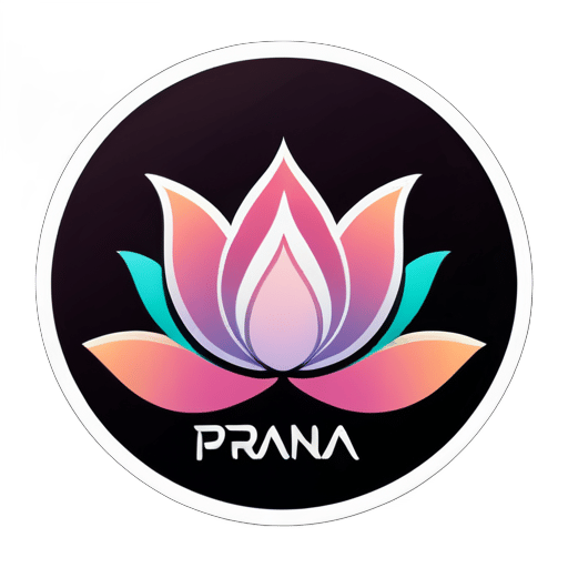 a logo for perfume shop named "PRANA" 
you should use prana and lotus and perfume icon sticker