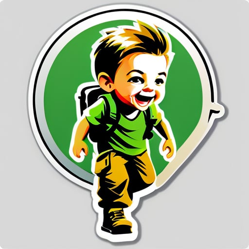 call of duty playing child sticker