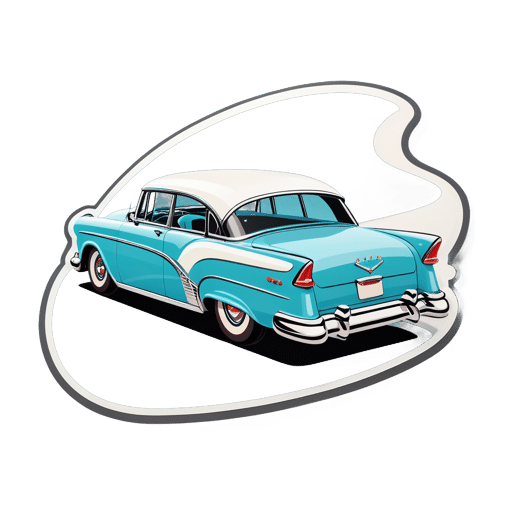 Classic Car Tailfin sticker