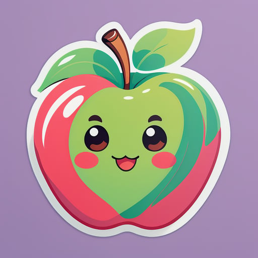quả táo dễ thương sticker