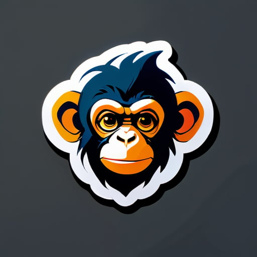monkey type  sticker