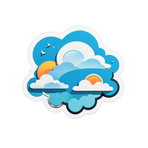 'Drifting Cloud' sticker