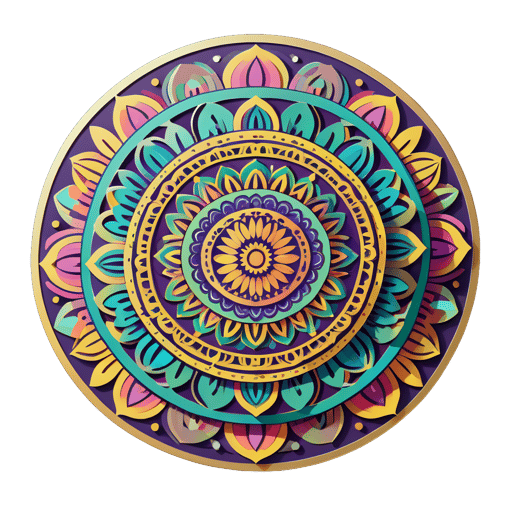 Arte Intrincado de Mandala sticker