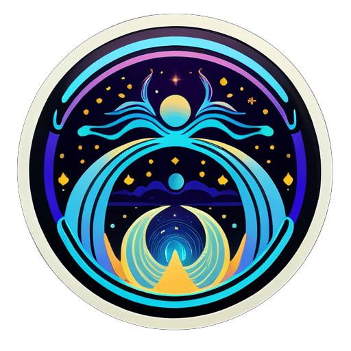 during the astral journey, there are beings waiting in another dimension sticker