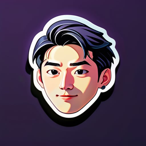 Schatten Sung Jin Woo Vektor sticker