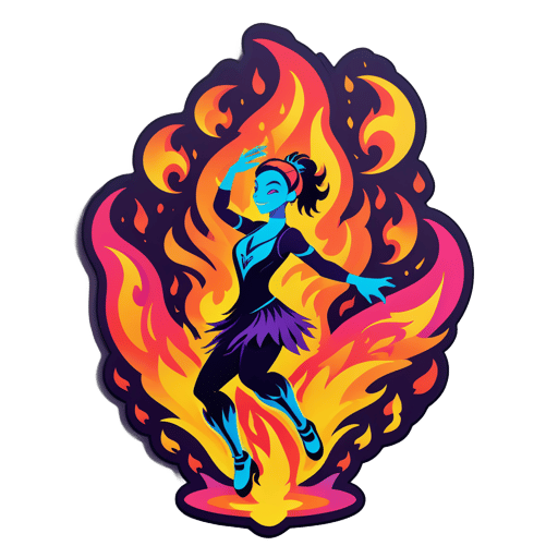 Dancing Flames sticker