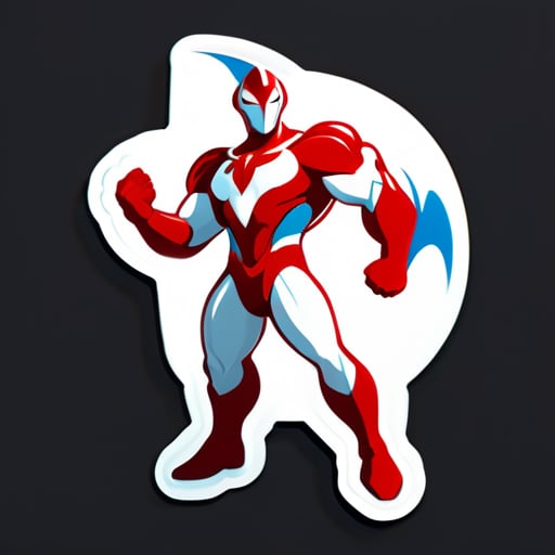 Muscle Ultraman sticker