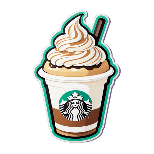 Frappuccino frais sticker