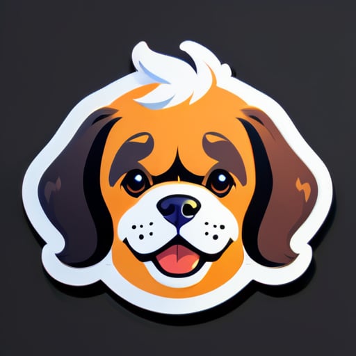 a dog sticker