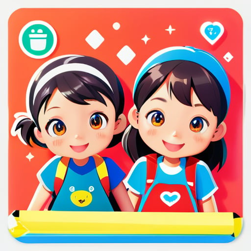 Primary school students' afternoon care enrollment sticker
