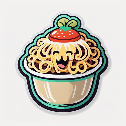 cute Spaghetti sticker