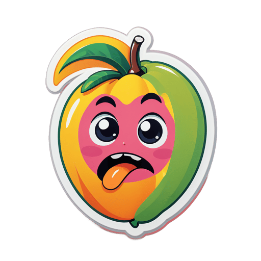 Surprised Mango sticker