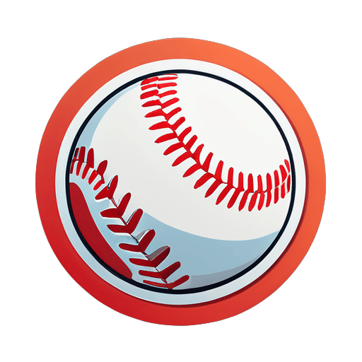 Baseball sticker