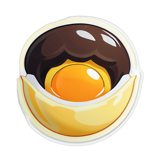 Egg yolk brother sticker