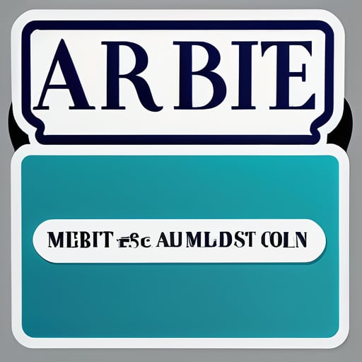 Create design text Name Abdul Muti sticker