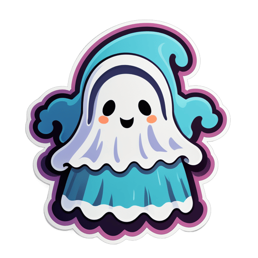 Cozy Blanket Ghost sticker