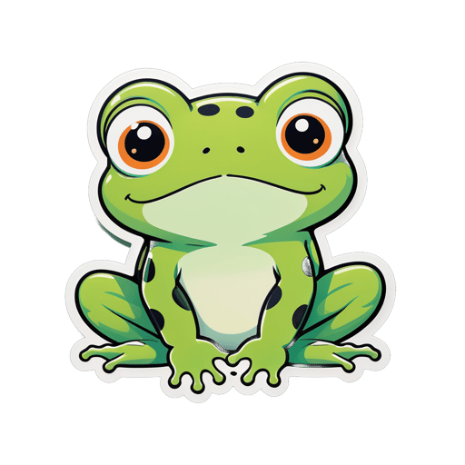 Niedlicher Loveland-Frosch sticker