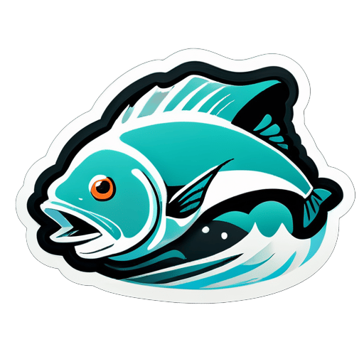 fish trawl sticker