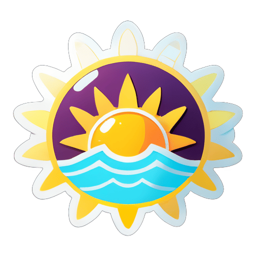 Sun Crown sticker
