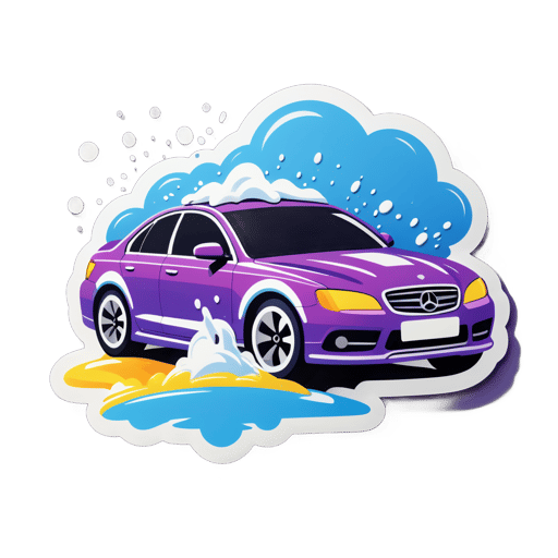 Car Wash Foam sticker
