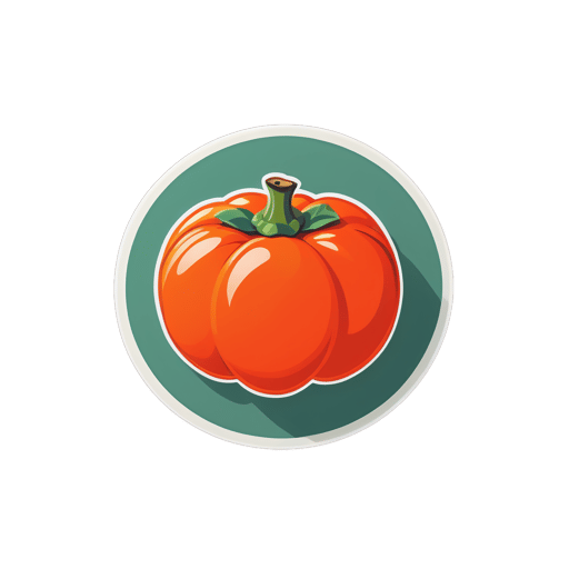 Elegant Persimmon sticker