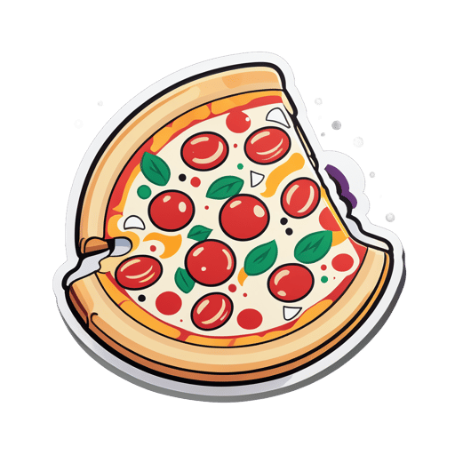 Pizza fraîche sticker