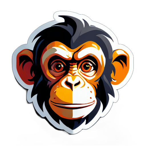 Monkey sticker