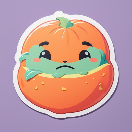 Sleepy Papaya sticker