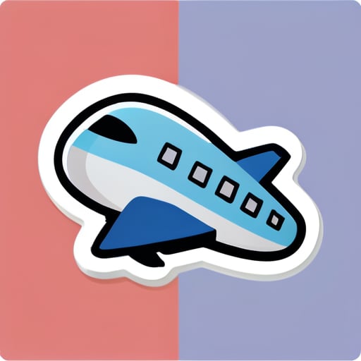 Airplane sticker