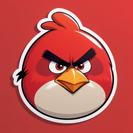 Meme Angry Bird sticker