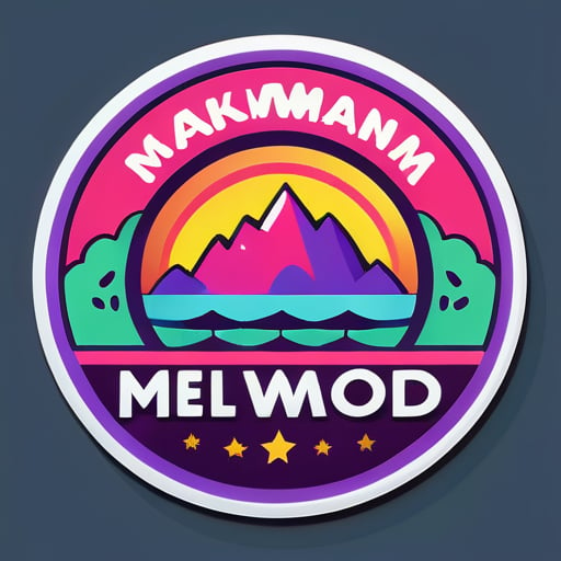 create a logo with MMW sticker