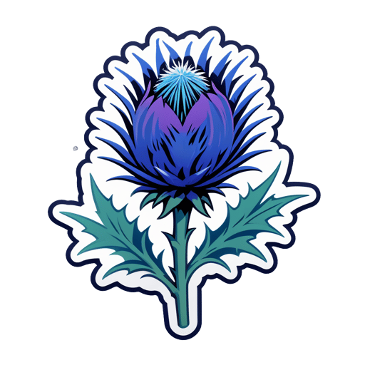 Boundless Blue Thistle Bliss sticker