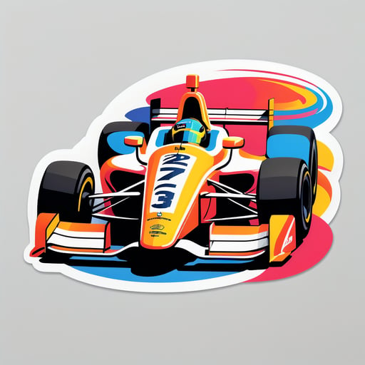 Carro Indy sticker