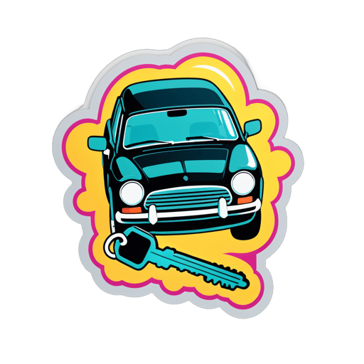 자동차 열쇠 sticker