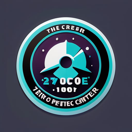Nom du logo de l'entreprise 'Centre de services de données Zero Four Zero' sticker