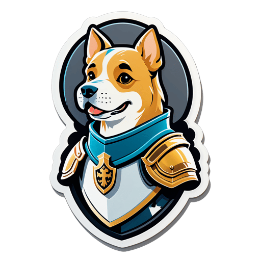 Loyal Dog Knight sticker