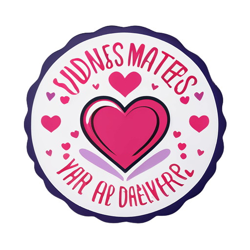 "Kindness Matters: Spread Love Everywhere" sticker